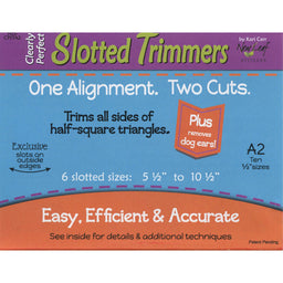 Clearly Perfect Slotted Trimmer A2-Tools and Templates-Missouri Star Quilt Company