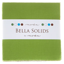 Bella Solids Fresh Grass Charm Pack