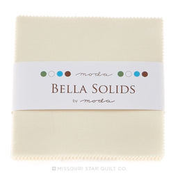 Bella Solids Ivory Charm Pack