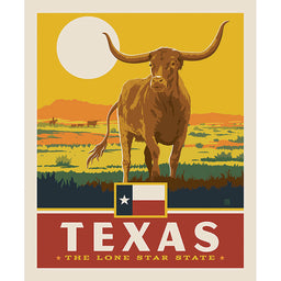 Destinations - Texas Lone Star Digitally Printed Panel