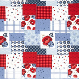 American Dream - Patchwork Offwhite Yardage Primary Image