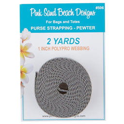 Purse Strapping - Pewter